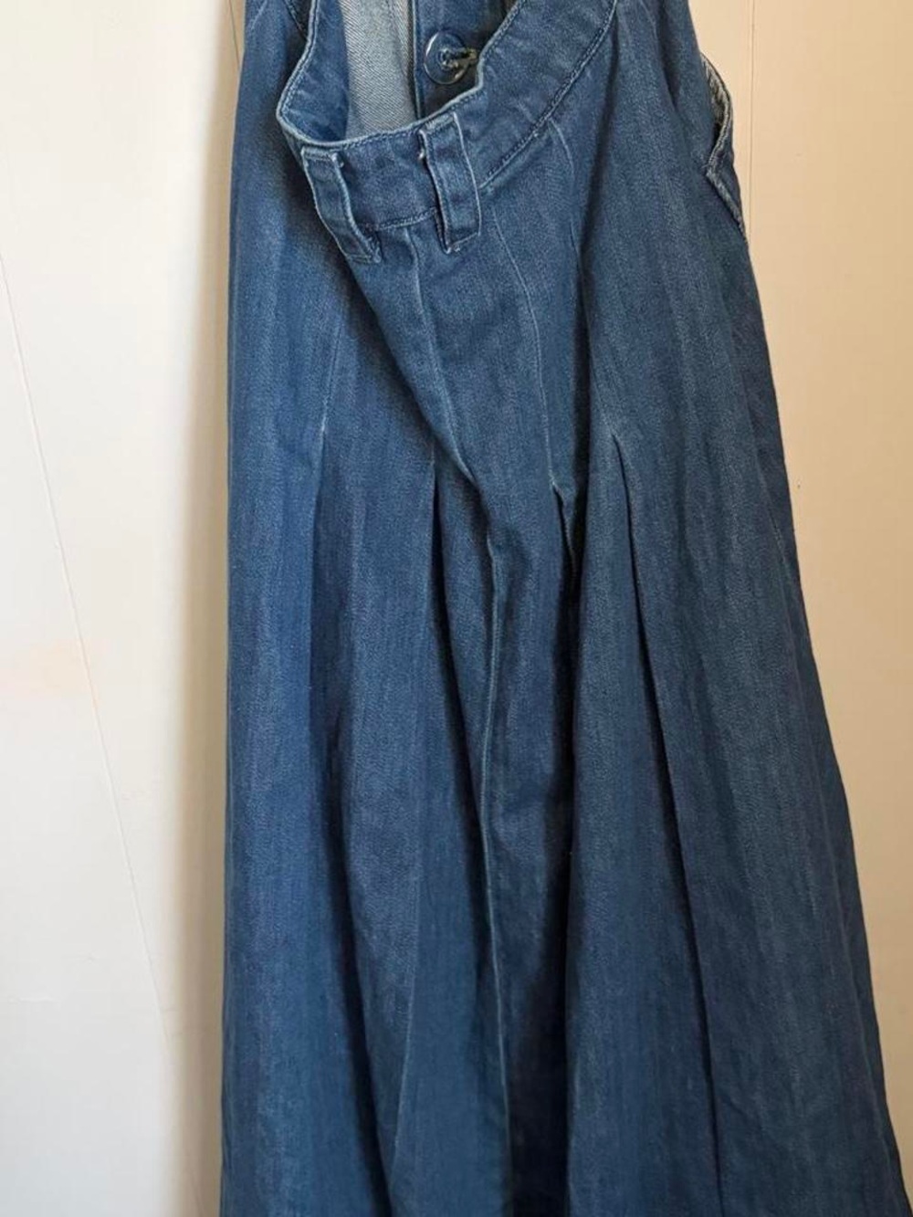 Urban revivo Cutout Denim Maxi Jeans Dress - Blue - Picture 6 of 7